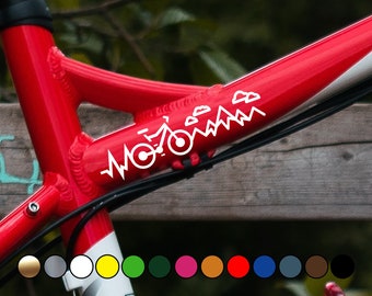 Bicycle | Love Bicycle | Cycling | Laptop Sticker | Custom Name Sticker | iPad Sticker | Decal Sticker  - Vinyl Decal Sticker