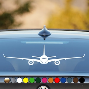 Airbus A350 Airplane Plane High Quality Logo- Perfect Cut Color Decal Vinyl Sticker Multiple sizes and colors available!