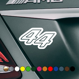 Racing driver Lewis number 44  - Vinyl Decal Sticker - Multiple sizes and colors available!