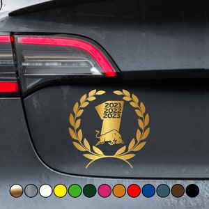 Racing driver #1 - 3 times champion fan version 2021 2022 2023 - Vinyl Decal Sticker - Multiple sizes and colors available!