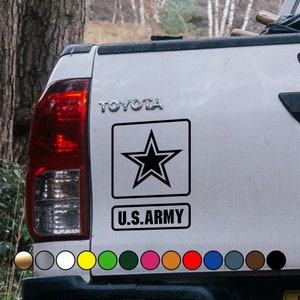 Military US ARMY logo sticker - Perfect Cut Color Decal Vinyl Decal Sticker - Multiple sizes and colors available!