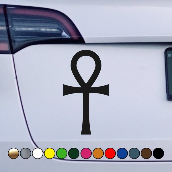 Symbol Ankh logo Ancient Egypt high quality sticker - Perfect Cut Color Decal Vinyl Sticker - Multiple sizes and colors available!