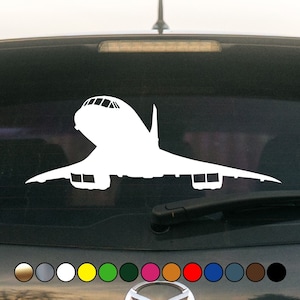 Concorde Supersonic Airplane Plane High Quality Sticker - Perfect Cut Color Decal Vinyl Sticker Multiple sizes and colors available!