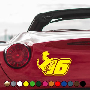 Racing driver Charles #16 horse fan version - Vinyl Decal Sticker - Multiple sizes and colors available!