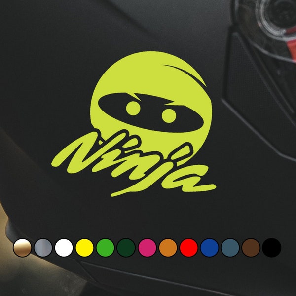 MOTORCYCLE Kawa Ninja Custom Motorcycle sticker - Perfect Cut Color Decal Vinyl Decal Sticker - Multiple sizes and colors available!