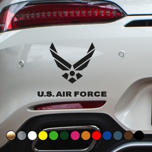 Military US AIR FORCE usaf logo sticker - Perfect Cut Color Decal Vinyl Decal Sticker - Multiple sizes and colors available!