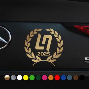 Rennfahrer Lando #4 Laurel Logo Fan Version Aufkleber - 2025 Champion - Vinyl Aufkleber - Verschiedene Größen und Farben erhältlich!