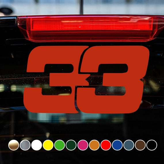 Racing Driver - Flying Dutchman Number 33 Logo - Vinyl Decal
