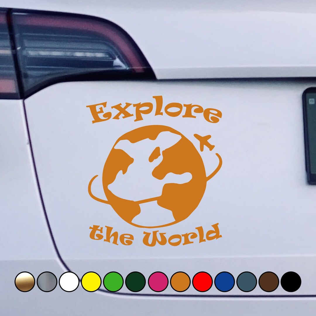 Travel Explore the World Cool Sticker to Fuel Your Wanderlust - Perfect ...