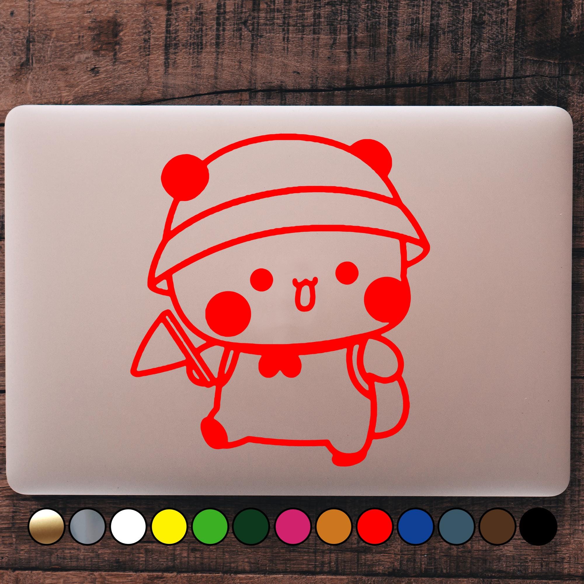 Bubu With Backpack and Flag Sticker - Traveling - Cute Love