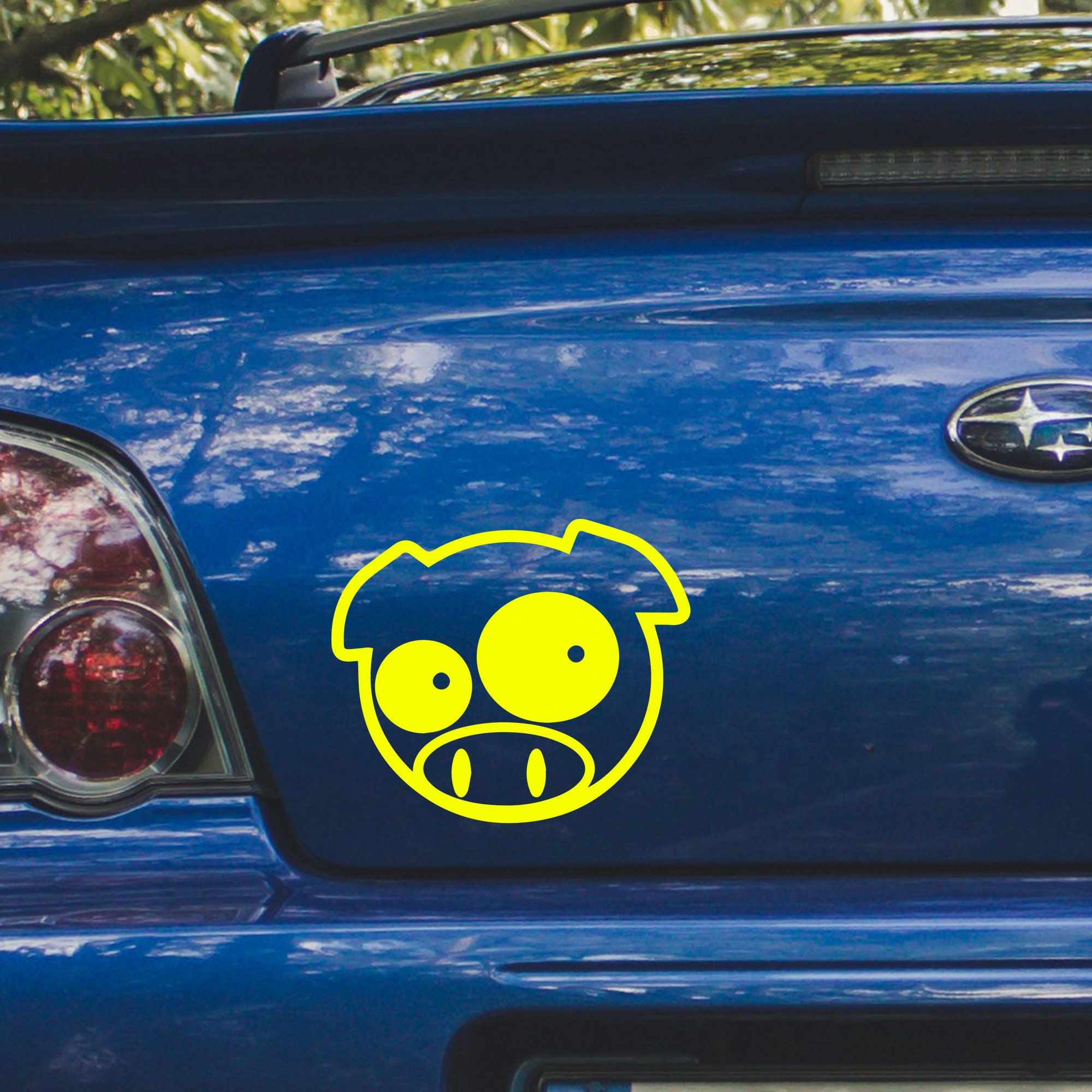 Rally Pig Sticker Subaru Vinyl Dope JDM WRX STI Import Drift Car Decal Ill Subie