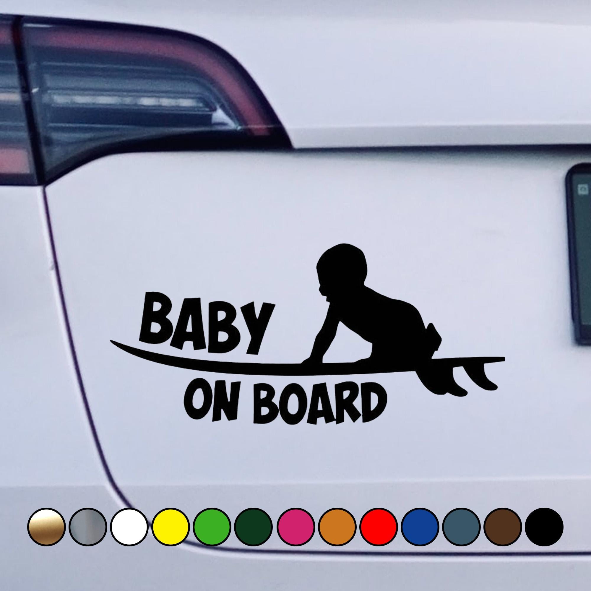Lustige Auto Aufkleber BABY AN BORD Fenster Aufkleber Laptop Aufkleber - Mehrere Größen Und Farben Erhältlich