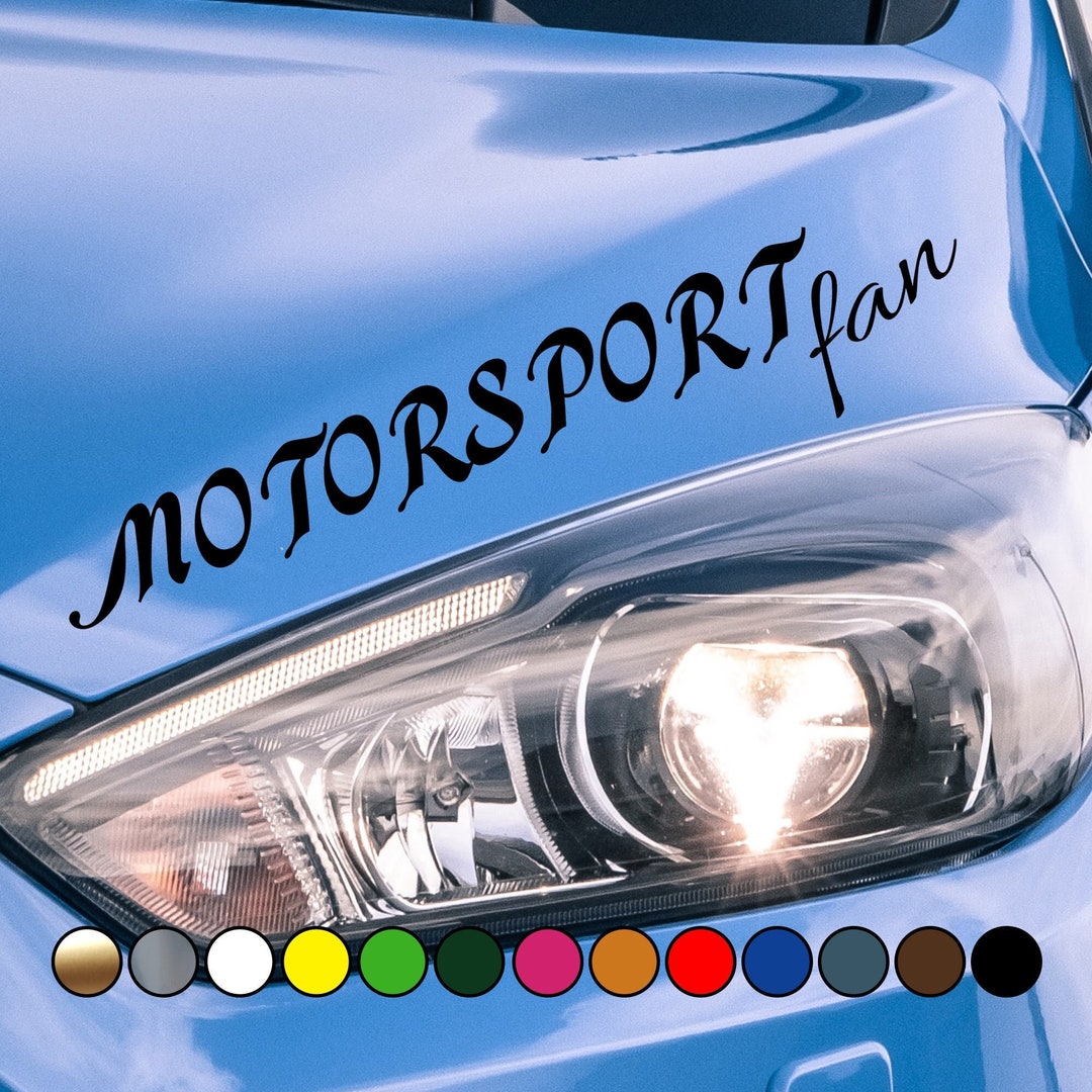 Car Decals Motorsport Racing Fan Text High Quality Logo - Perfect Cut ...