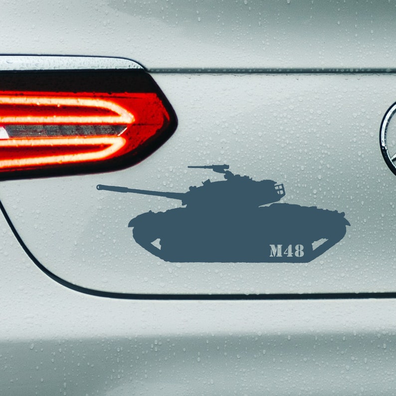 Message Sticker Tank Military M48 Tank Logo Sticker Perfect Cut Color Decal Vinyl - Etsy