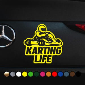 Naklejka Racing - Karting Life - Kierowca - Go Kart - Jednomiejscowy - Naklejka winylowa - Dostępne w wielu rozmiarach i kolorach!