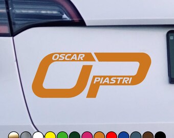 Racing driver Oscar #81 cool fan version sticker - Vinyl Decal Sticker - Multiple sizes and colors available!
