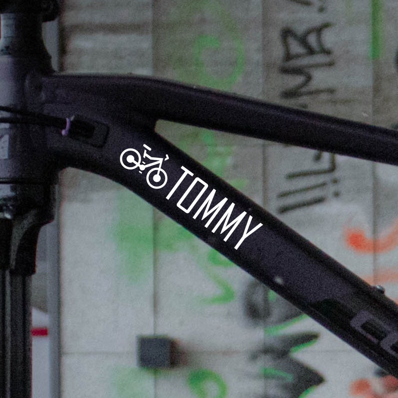 Bike Personalized Name Tags Cycling Laptop Ipad Etsy