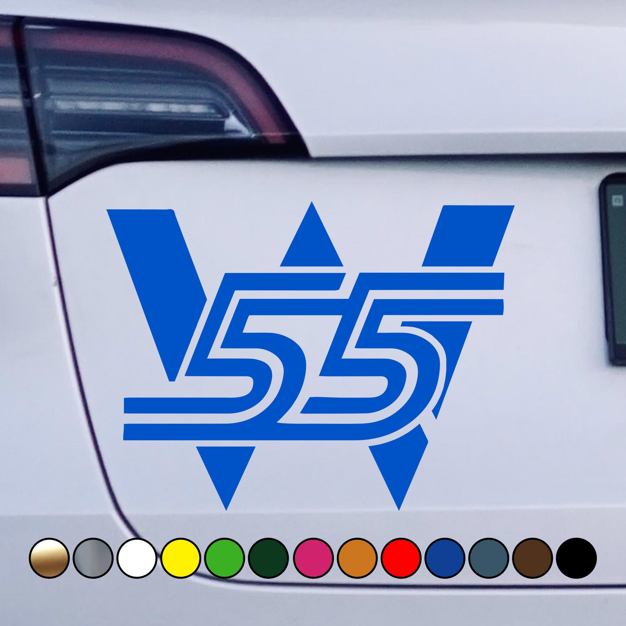 Racing driver Carlos - Number 55 fan version - W - One seater - Vinyl Decal Sticker - Multiple sizes and colors available!