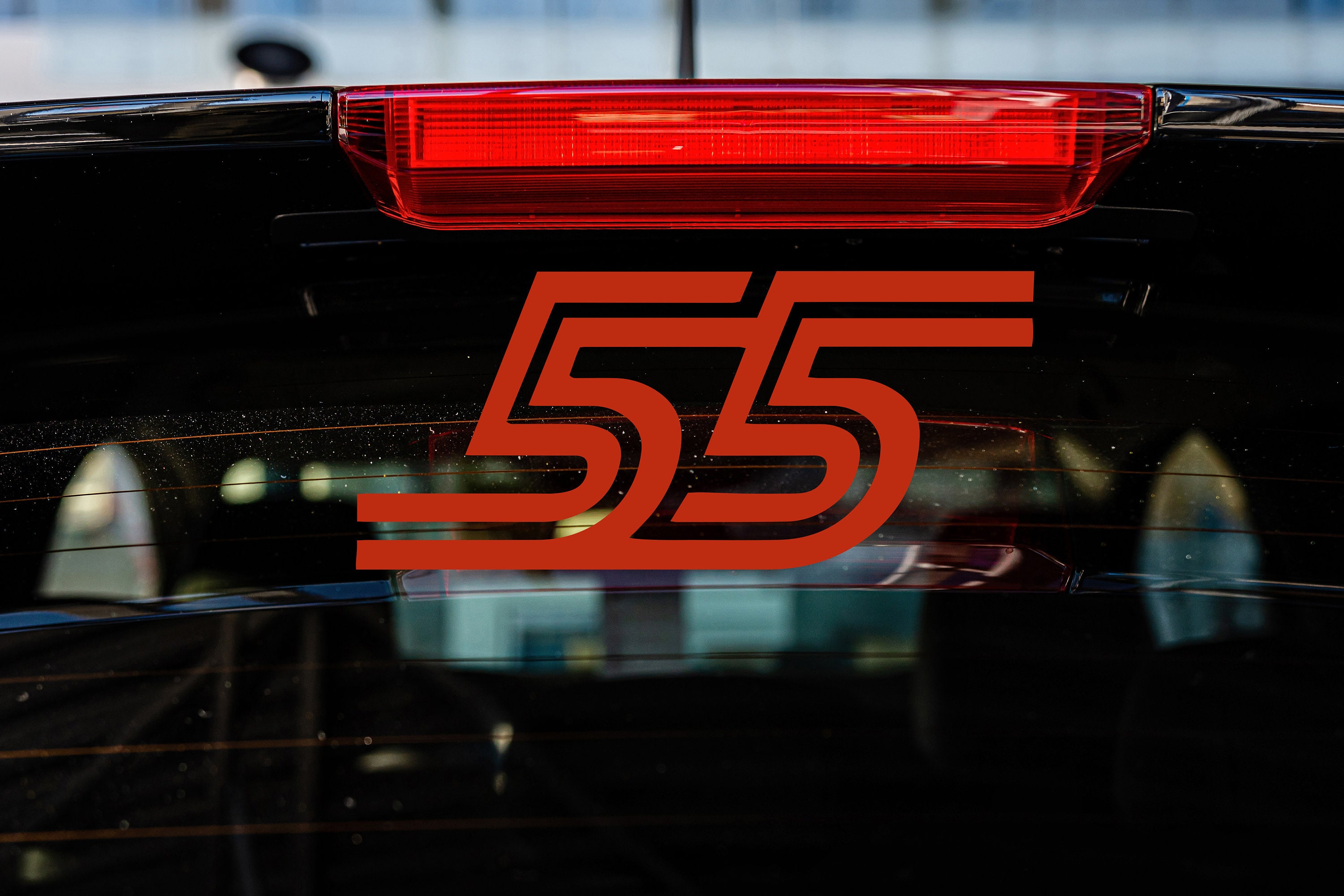 Racing Driver Carlos Number 55 High Quality Logo - Vinyl Decal