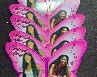 Pin o imán de mariposa conmemorativo en 3D: recuerdo, condolencia y regalo de duelo