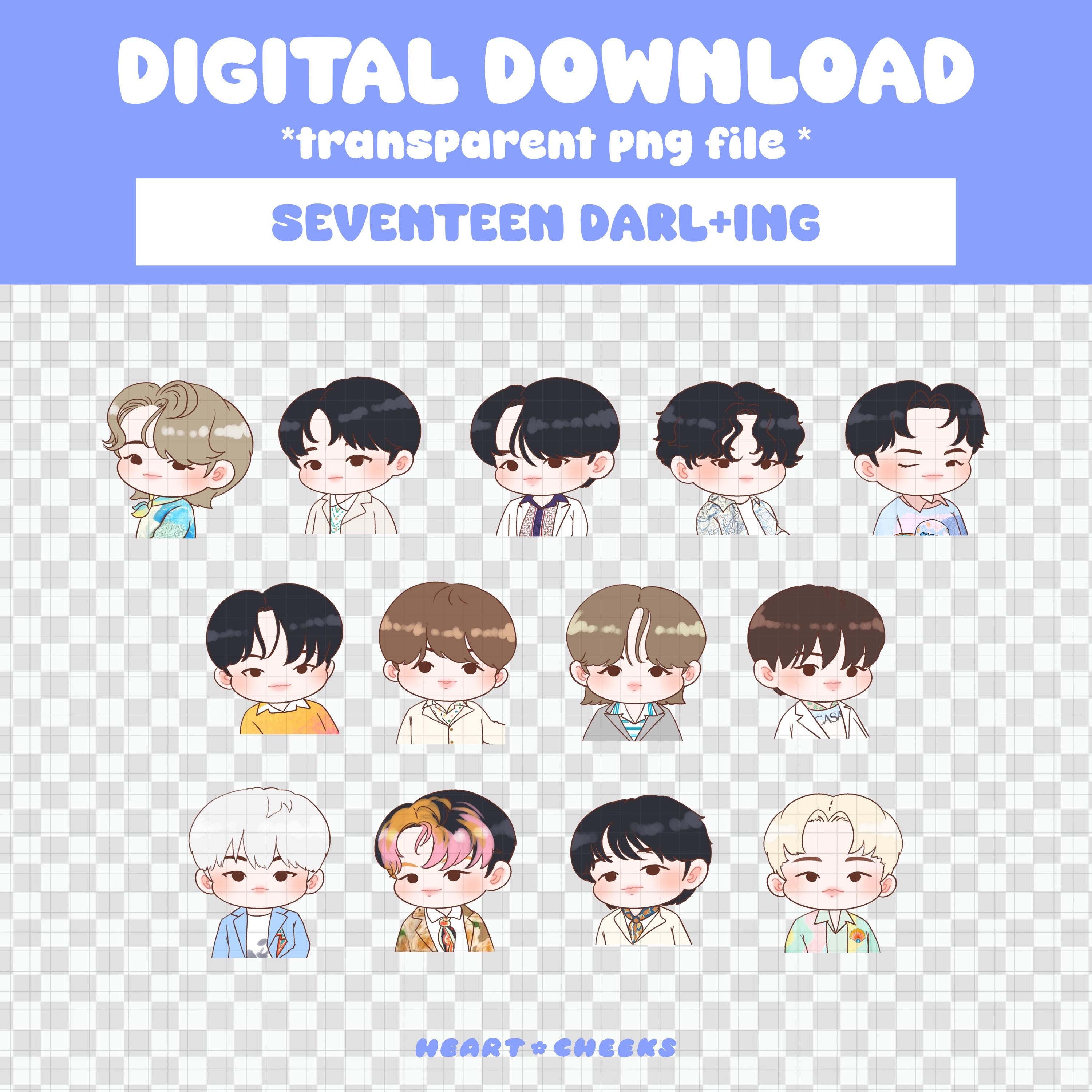 Kpop Seventeen Drawing - Etsy Singapore
