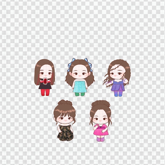 Blackpink Jisoo Flower Digital Sticker: Kpop Idol Group Printable