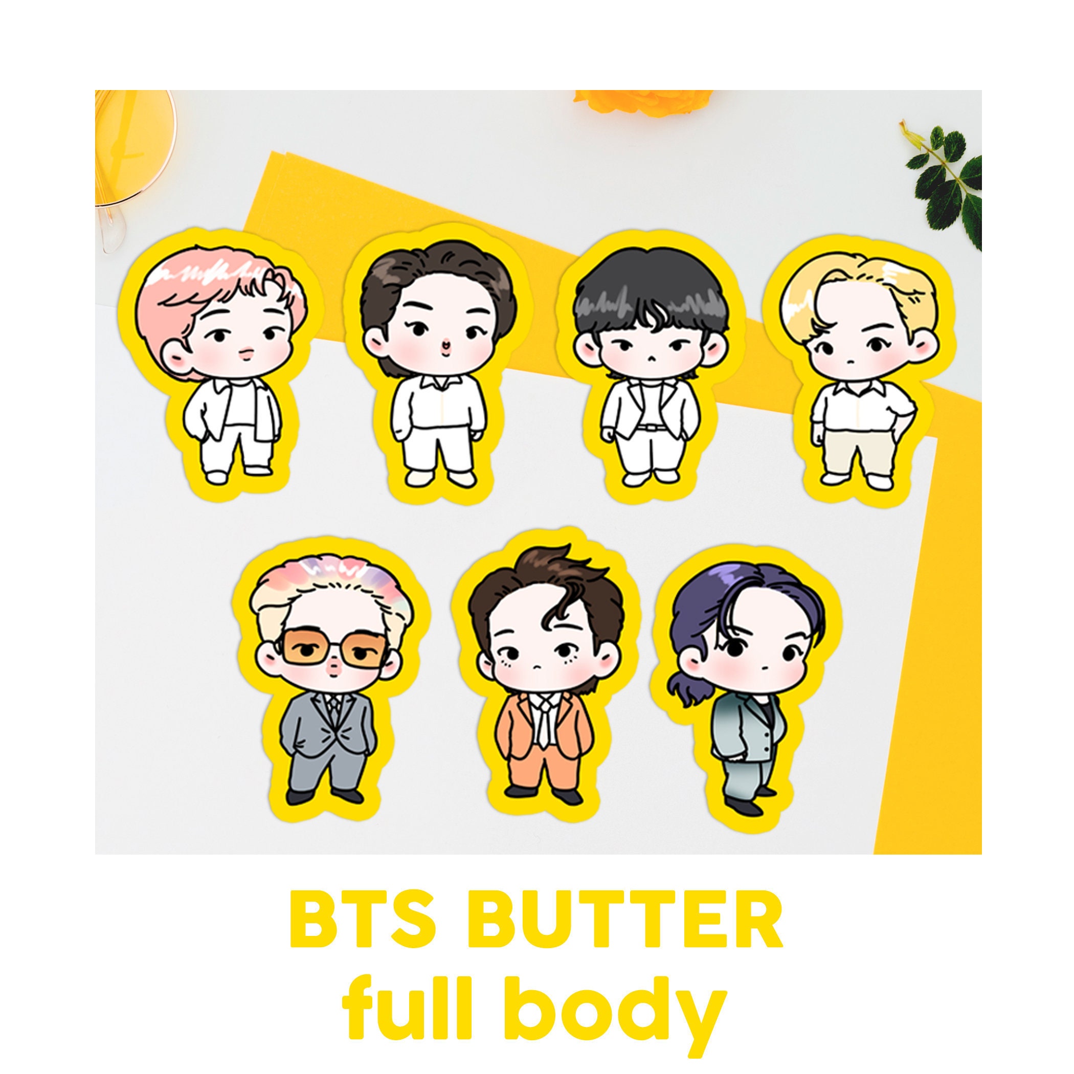 Bts Butter Sticker Pack Art Print Etsy