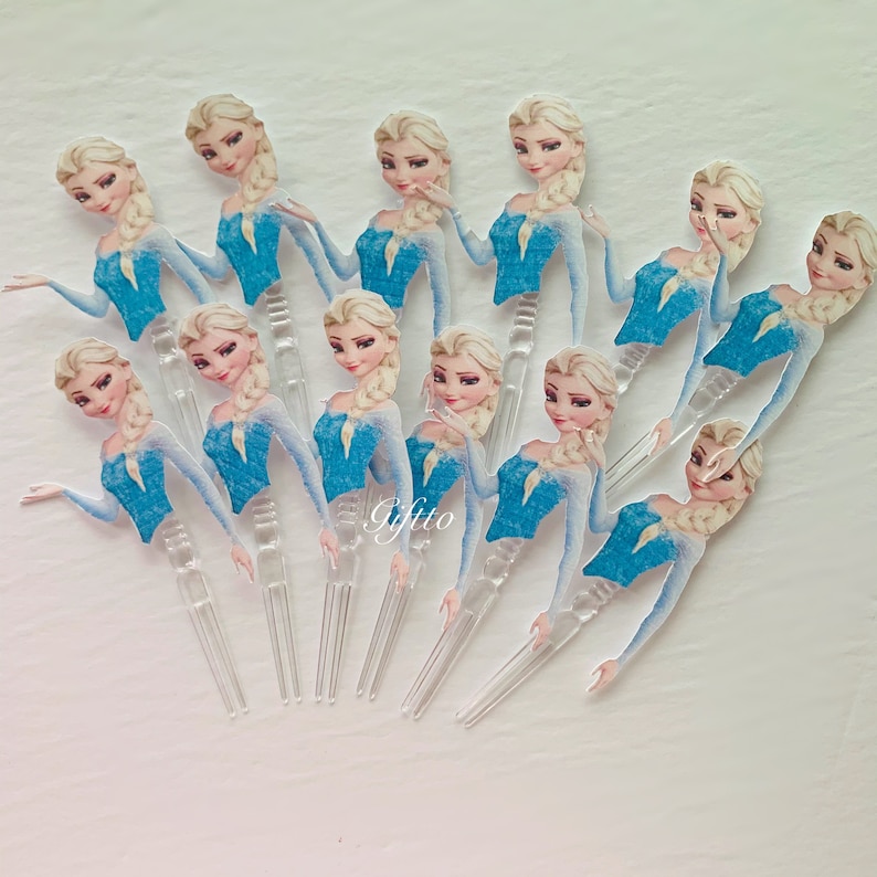 frozen cupcake toppers Elsa cupcake topper Elsa and Anna cupcake toppers. Anna cupcake toppers frozen party