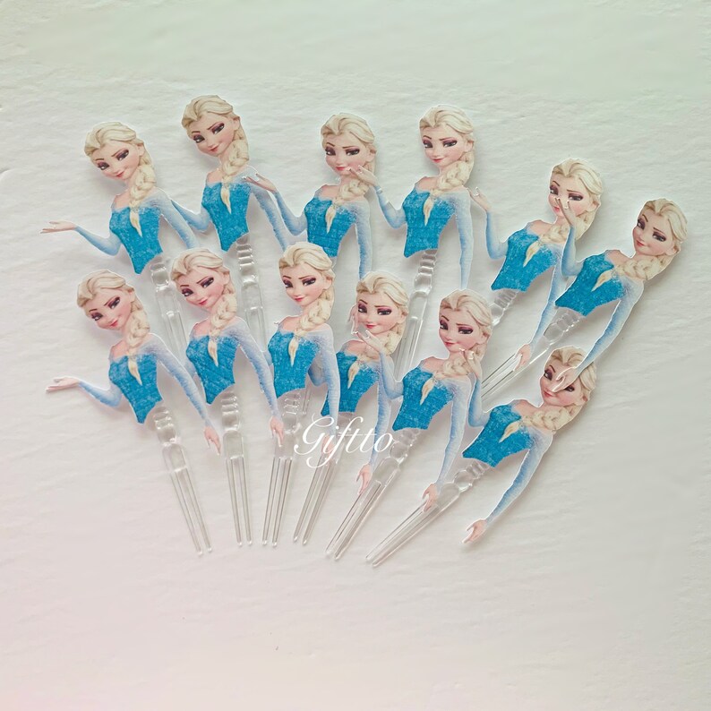 frozen cupcake toppers Elsa cupcake topper Elsa and Anna cupcake toppers. Anna cupcake toppers frozen party