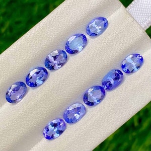 Faceted Tanzanite Gemstone: Oval Cut, December Birthstone