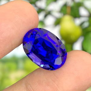 D Color Tanzanite Gemstone: Loose Oval Gem, Carat Size