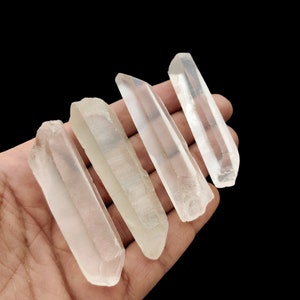 Natural Crystal Quartz Pencil Gemstone: Raw Rough for Jewelry Making