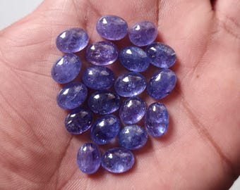 Natural Tanzanite Cabochon: Oval Loose Gemstone for Jewelry Making