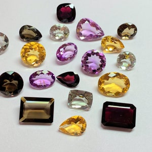 Mix 5 Stone Lot | Mix Lot | Natural Gemstone | Faceted Gemstone, Mix Gemstone Lot. Multi Color Stone, Mix Shape Gemstone, Multi Birthstone