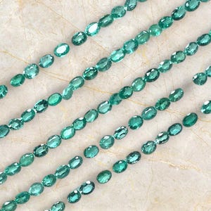 Natural Zambian Emerald Oval Cut Loose Gemstone Lot