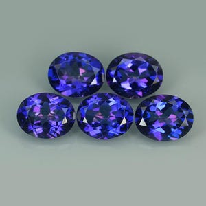AAA Tanzanite Gemstone: Natural Oval Cut December Birthstone