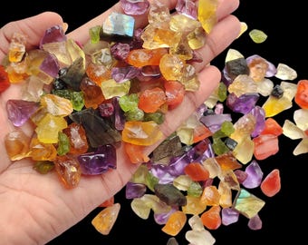 Multi Gemstone Rough Mix: Natural Raw Minerals for Jewelry Making