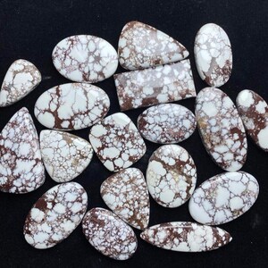 Designer Wildpferd Cabochon Edelstein, Natürlicher Wildpferd Edelstein, Heilender Wildpferd Cabochon, Lose Steine für die Schmuckherstellung.