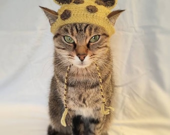 Giraffe Hat for Cat Giraffe Pet Costume halloween Kitten Outfit Cat Accessories Gift for Cat Lover Halloween Pet Costume Etsy