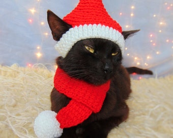 Gattini Costume Gatto Natale Vestiti Per I Gatti Costume Da Gatto - Main Image