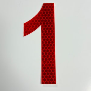 Reflective Address Number Individual Packaged House Numbers Adhesive Commercial Reflective Film DIY Mailbox Numbers