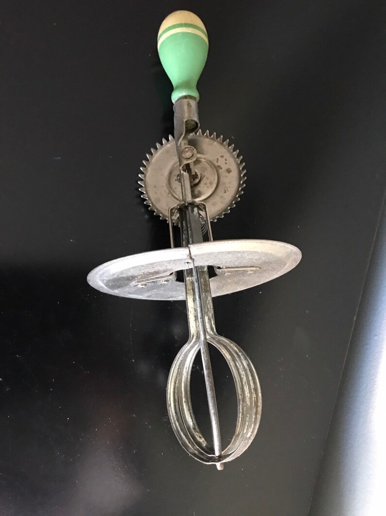 Vintage A and J Manual Whisk Egg Beater