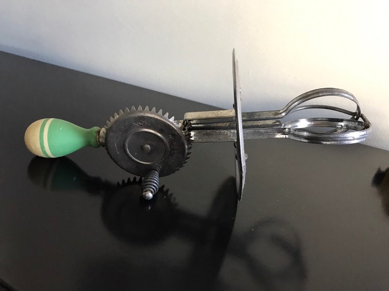 Vintage A and J Manual Whisk Egg Beater