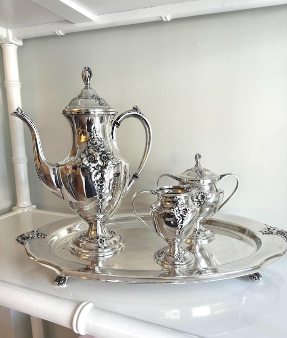 Holmes & Edwards “spring Garden” Silver Plate Tea Service - Etsy