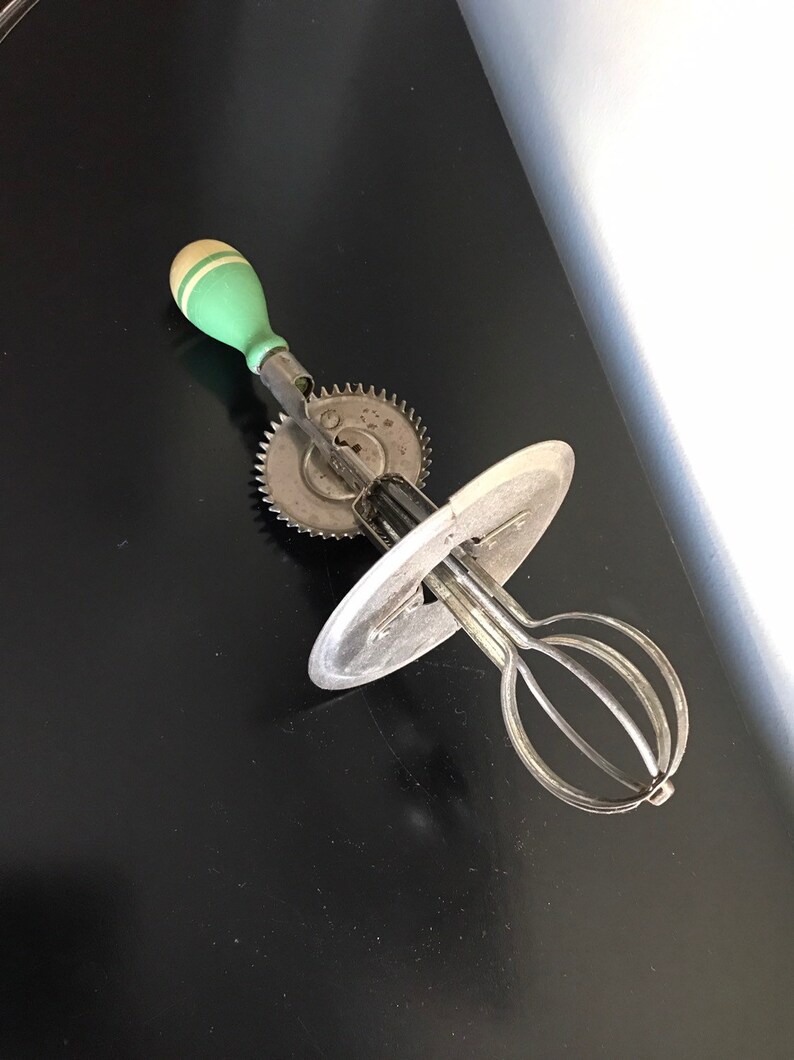 Vintage A and J Manual Whisk Egg Beater