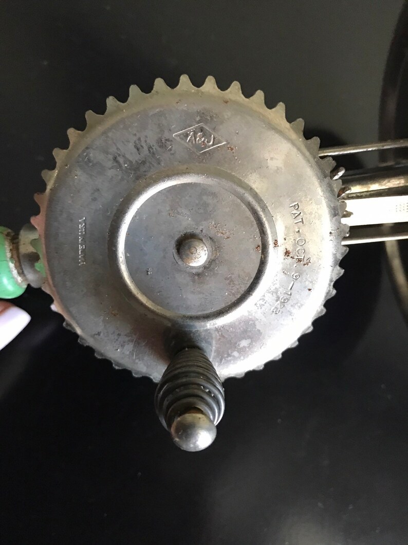 Vintage A and J Manual Whisk Egg Beater