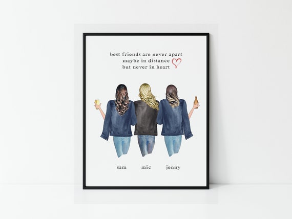 3 Best Friends Imprimer Carte Bff Du Groupe Fr Impression Etsy