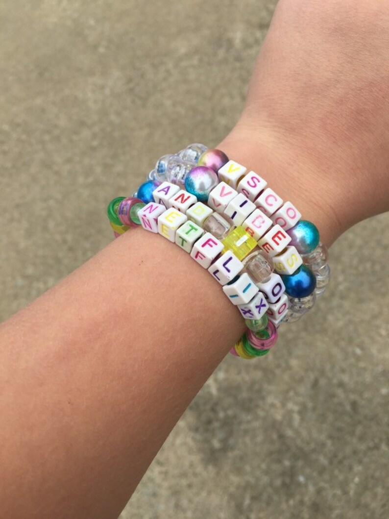 Customizable Vsco Girl Bead Bracelet Vsco Girl Vsco Jewelry Etsy