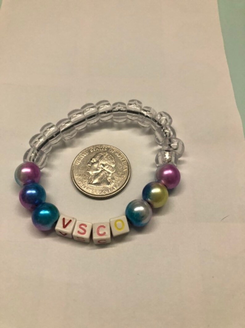 Customizable Vsco girl bead bracelet vsco girl vsco jewelry Etsy