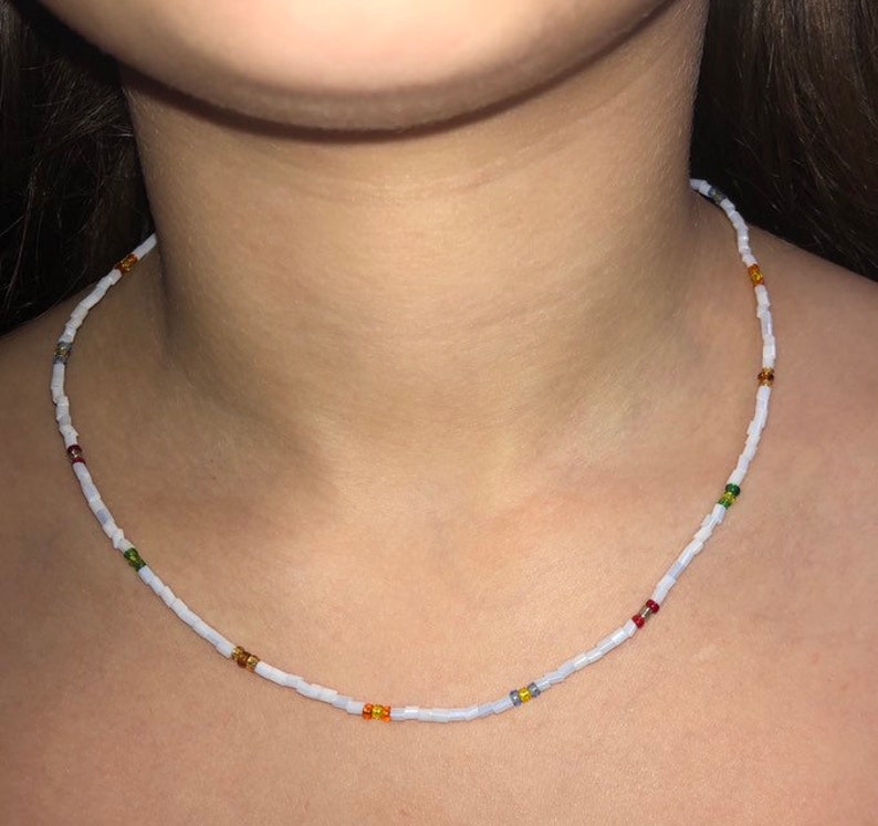 Vsco Seed Bead Necklace Vsco Girl Vsco Choker Vsco Etsy